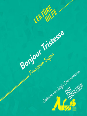 cover image of Bonjour Tristesse von Françoise Sagan Lektürehilfe